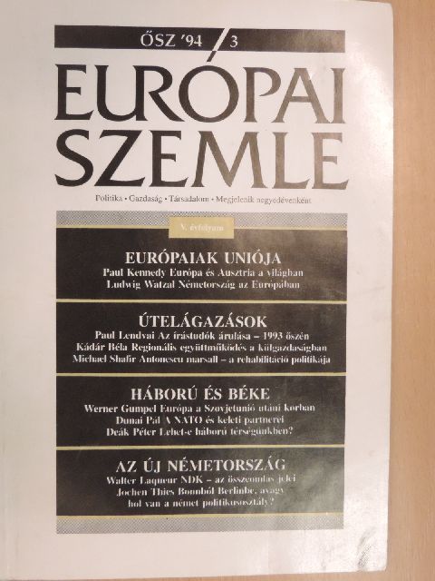 Deák Péter - Európai Szemle 1994. ősz [antikvár]