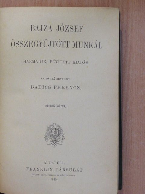 Bajza József - Bajza József összegyűjtött munkái V. (töredék) [antikvár]