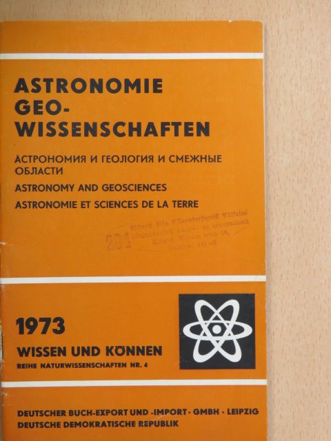 Astronomie Geowissenschaften [antikvár]
