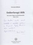 Fericsán Kálmán - Emberfaragó idők (dedikált) [antikvár]