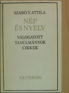 Szabó T. Attila - Nép és nyelv [antikvár]