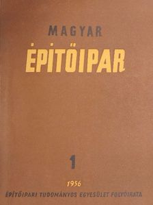 Almár György - Magyar Építőipar 1956. január [antikvár]
