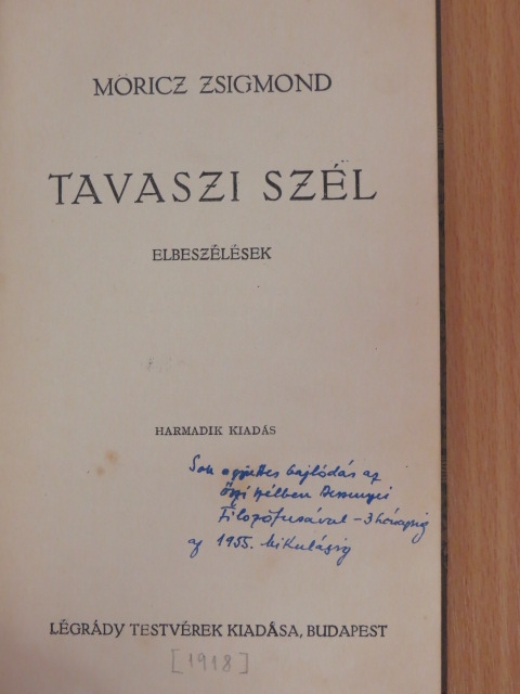Móricz Zsigmond - Tavaszi szél [antikvár]