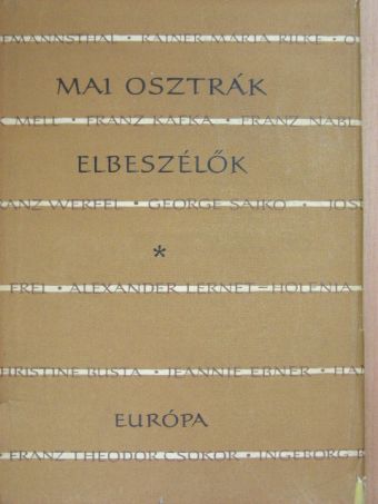Albert Paris von Gütersloh - Mai osztrák elbeszélők [antikvár]
