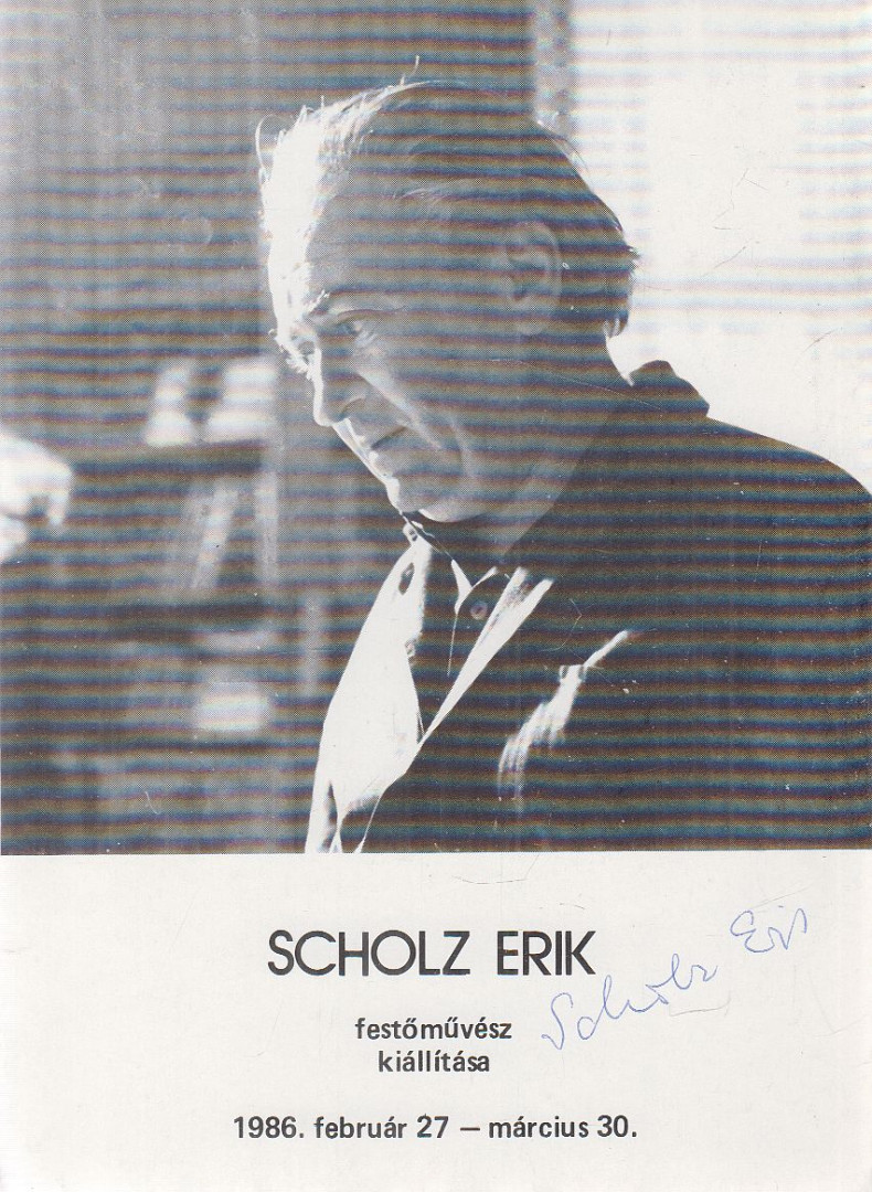 WEÖRES SÁNDOR - Scholz Erik festőművész kiállítása (aláírt) [antikvár]