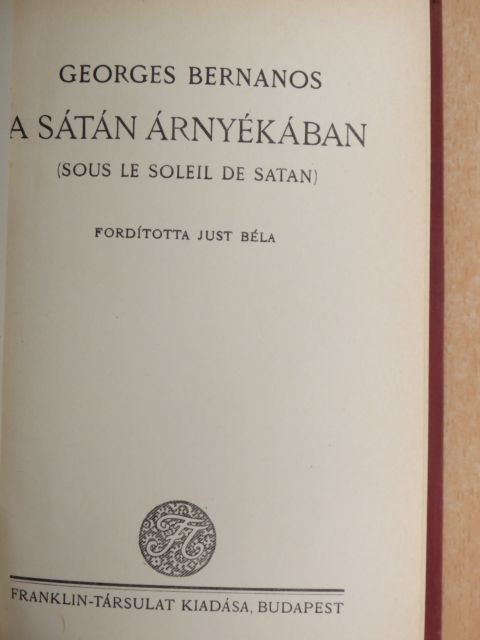 Georges Bernanos - A sátán árnyékában [antikvár]