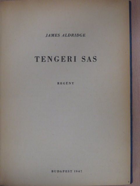 James Aldridge - Tengeri sas [antikvár]