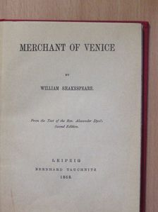 William Shakespeare - Merchant of Venice [antikvár]