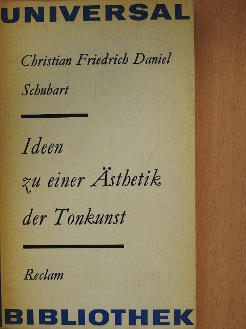 Christian Friedrich - Ideen zu einer Ästhetik der Tonkunst [antikvár]