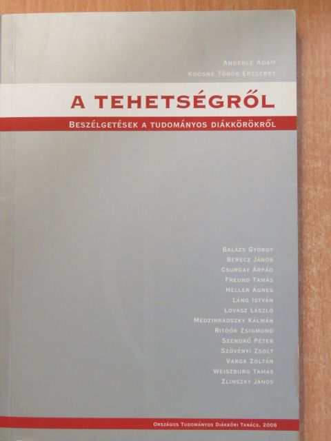 Balázs György - A tehetségről [antikvár]