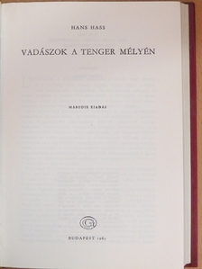 Hans Hass - Vadászok a tenger mélyén [antikvár]
