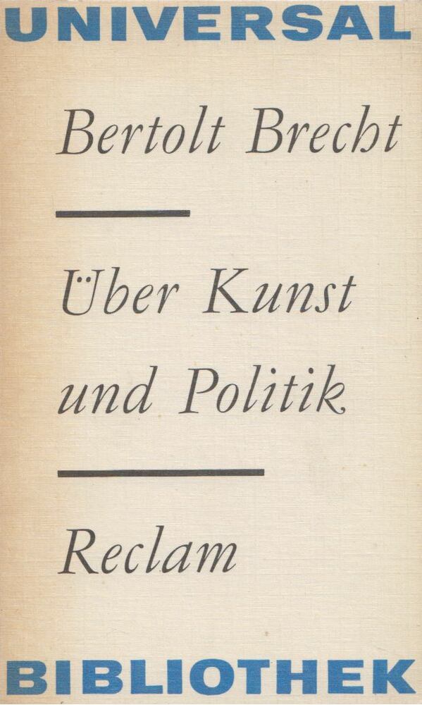 Brecht, Bertolt - Über Kunst und Politik [antikvár]