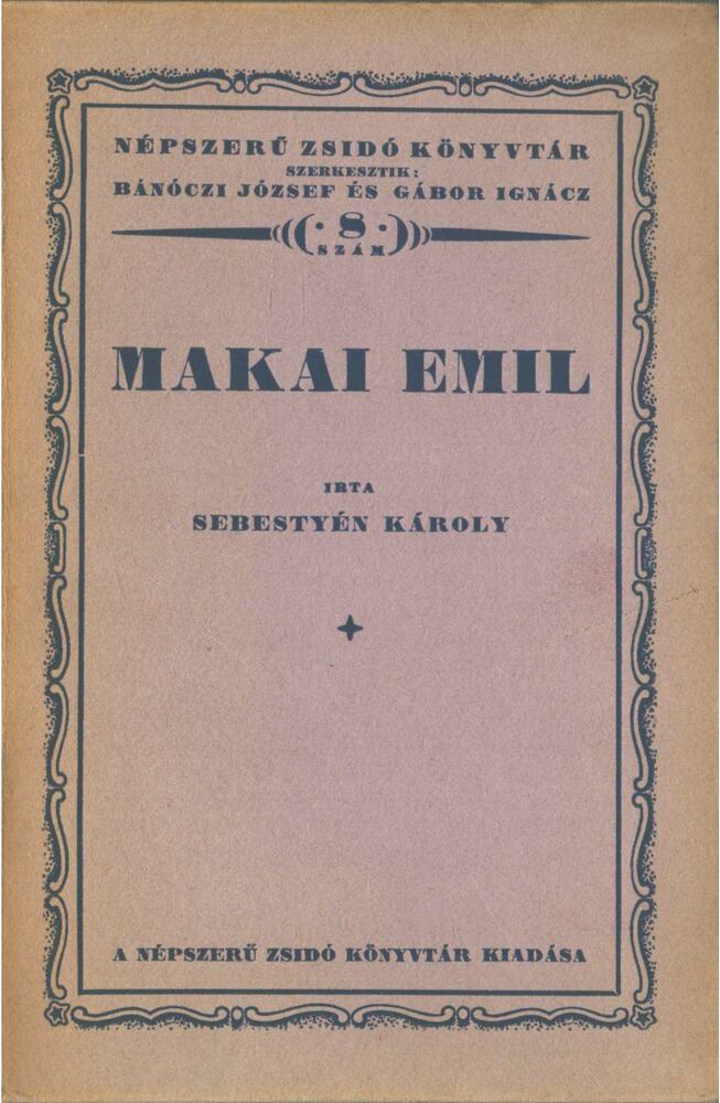 SEBESTYÉN KÁROLY - Makai Emil [antikvár]