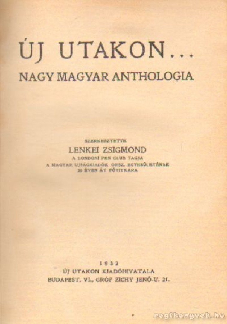 Lenkei Zsigmond - Új utakon [antikvár]