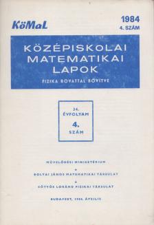 Fried Ervinné - Középiskolai matematikai lapok 1984/4. szám [antikvár]