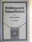 Dr. Gustav Radbruch - Einführung in die Rechtswissenschaft (gótbetűs) [antikvár]