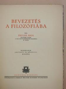Pauler Ákos - Bevezetés a filozófiába [antikvár]
