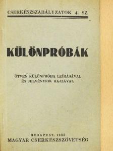 Különpróbák [antikvár]