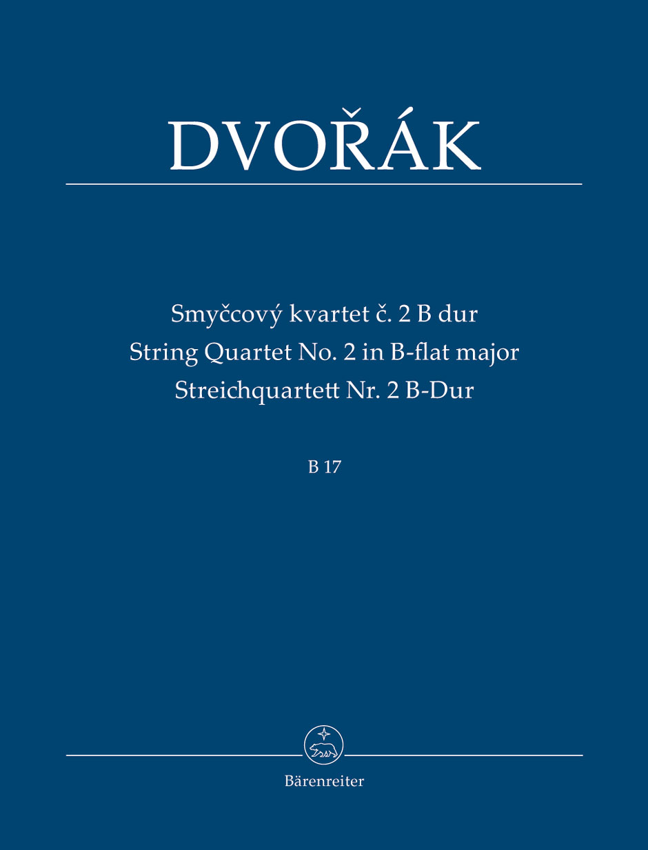 DVORAK - STREICHQUARTETT NR.2 B-DUR  B 17 STUDIENPARTITUR