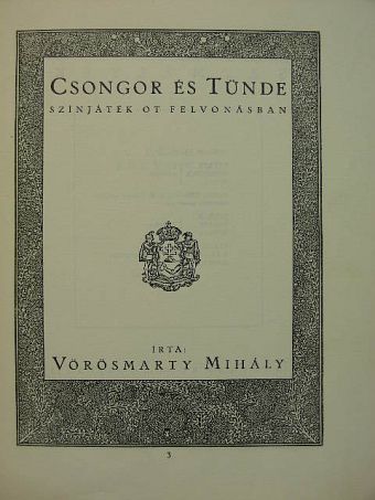Vörösmarty Mihály - Csongor és Tünde [antikvár]