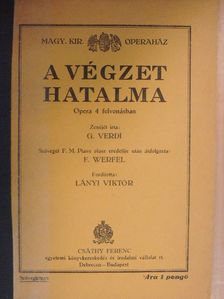 Verdi - A végzet hatalma [antikvár]