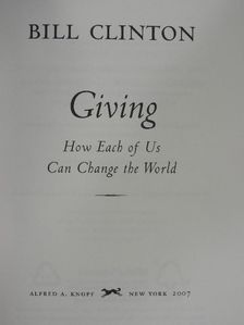 Bill Clinton - Giving [antikvár]