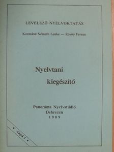Kozmáné Németh Lenke - Nyelvtani kiegészítő - Angol 1 [antikvár]