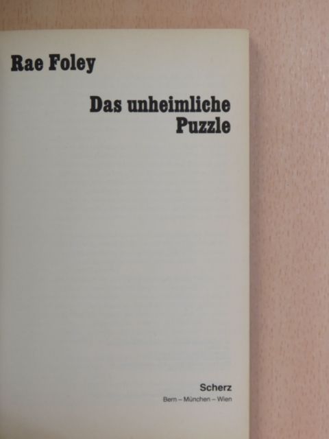 Rae Foley - Das unheimliche Puzzle [antikvár]