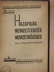 F. Molnár Sándor - Hazafiság, nemzeti érzés, nemzetköziség [antikvár]
