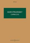 SZTRAVINSZKIJ (STRAVINSKY) - CAPRICCIO FOR PIANO & ORCHESTRA. REVISED 1949 VERSION, POCKET SCORE
