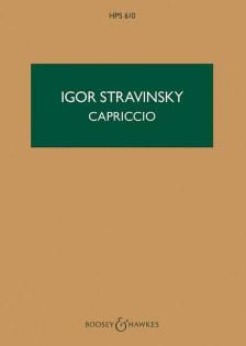SZTRAVINSZKIJ (STRAVINSKY) - CAPRICCIO FOR PIANO & ORCHESTRA. REVISED 1949 VERSION, POCKET SCORE