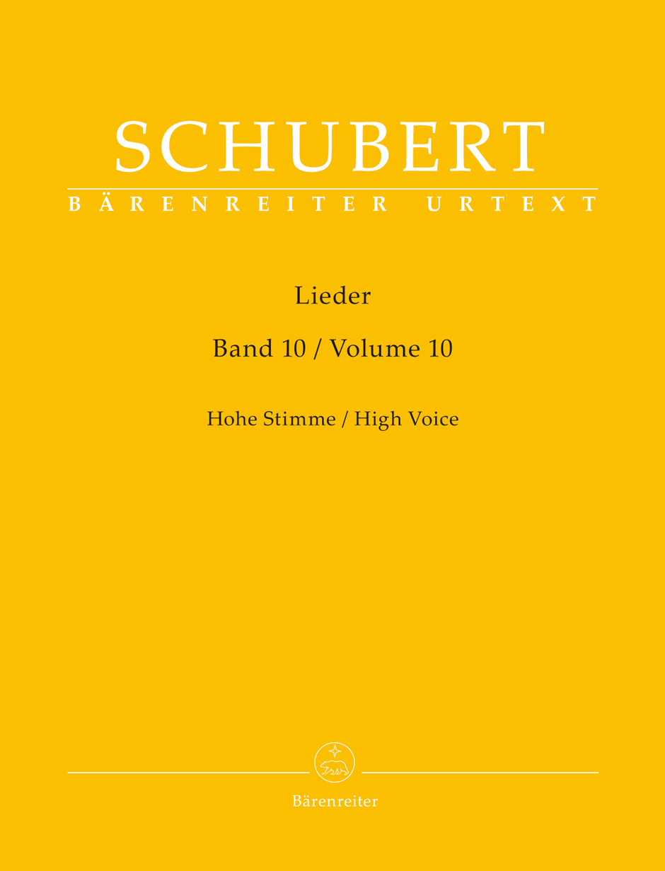 SCHUBERT - LIEDER. BAND 10, HOHE STIMME