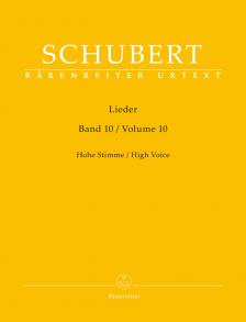 SCHUBERT - LIEDER. BAND 10, HOHE STIMME
