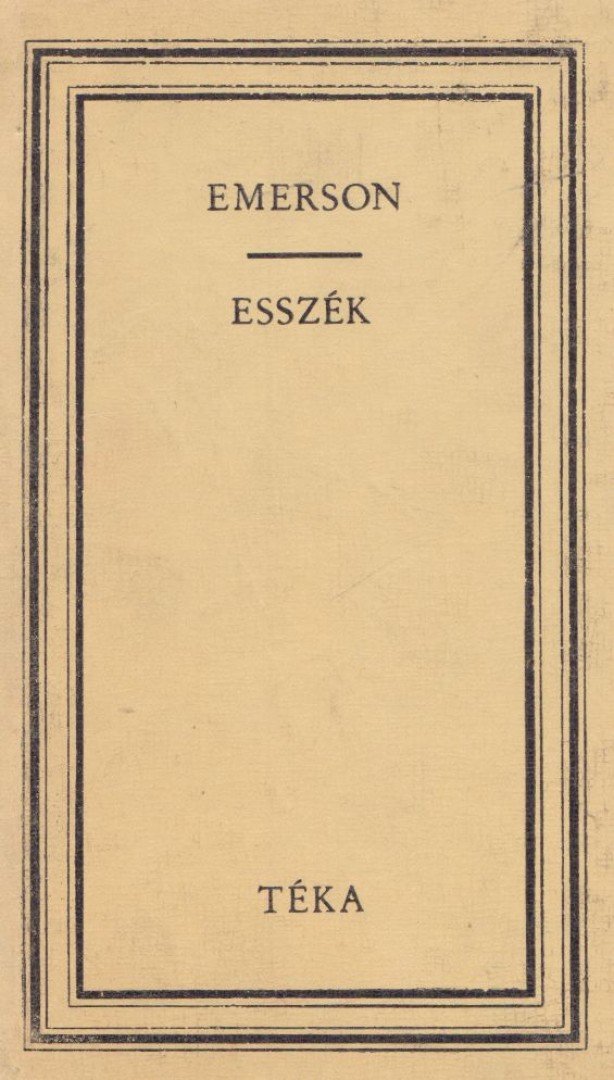 Emerson, Ralph Waldo - Esszék [antikvár]