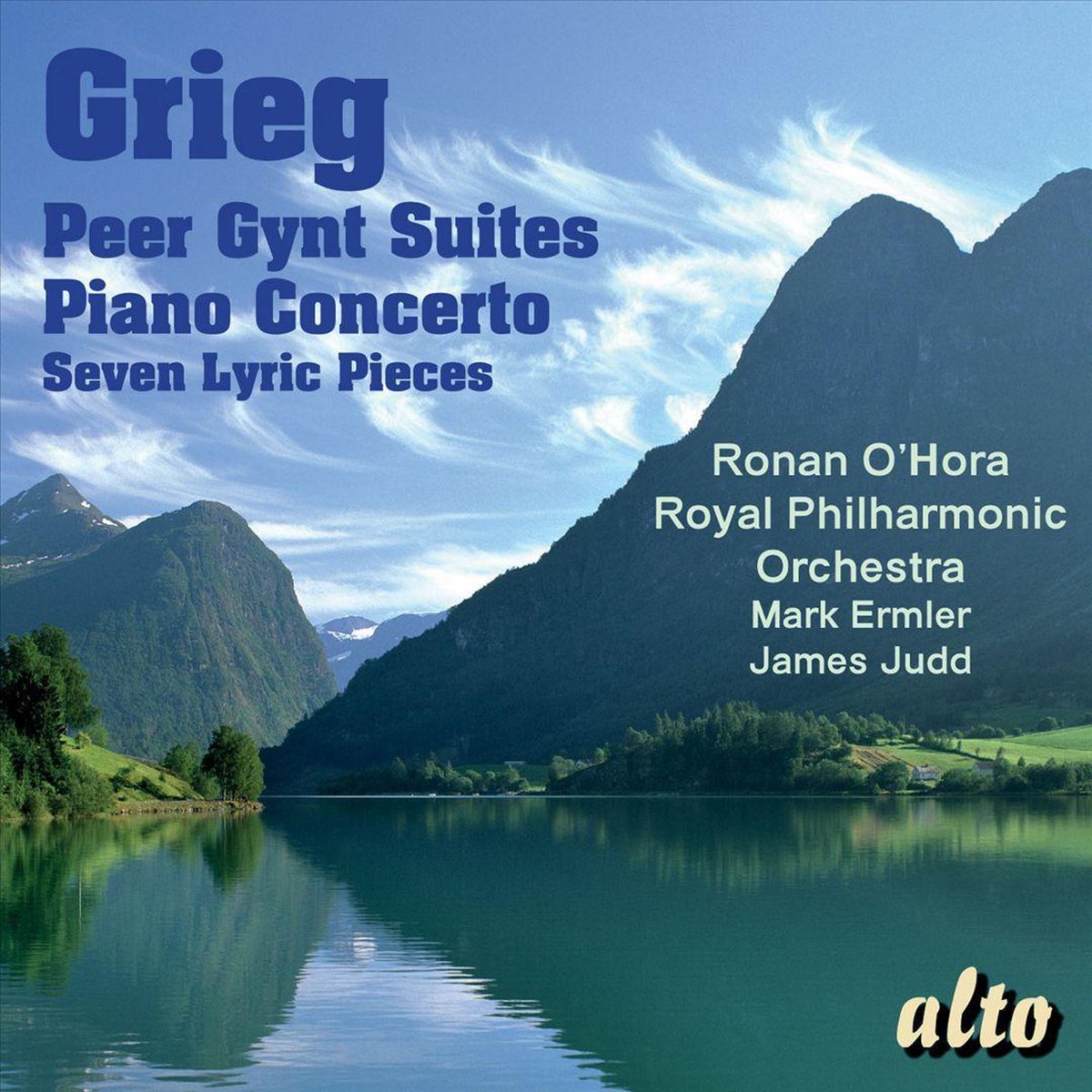 GRIEG - PEER GYNT SUITES - PIANO CONCERTO CD RONAN O'HARA, MARK ELMLER, JAMES JUDD