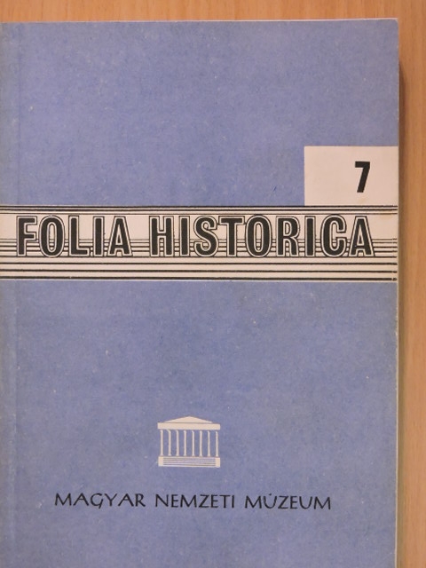 Cennerné Wilhelmb Gizella - Folia Historica 7. [antikvár]