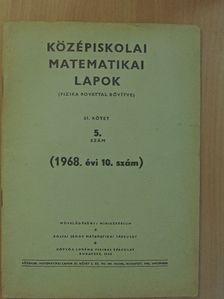 Gaál István - Középiskolai matematikai lapok 1968/10. [antikvár]