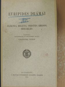 Euripides - Euripides drámái III. [antikvár]