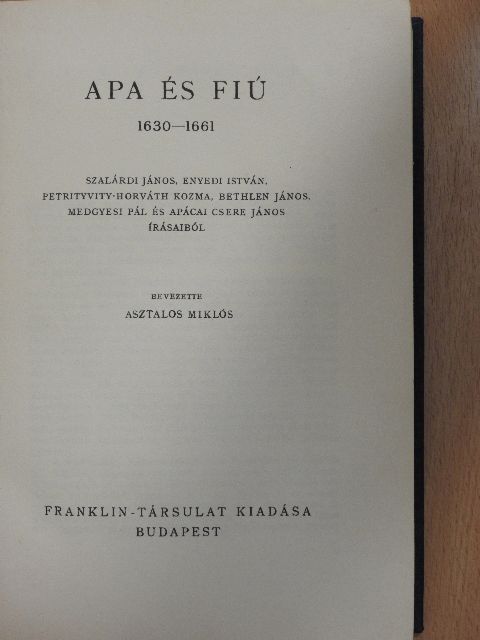 Apáczai Csere János - Erdély öröksége V. [antikvár]