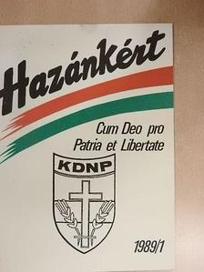 Endreffy Zoltán - Hazánkért 1989/1 [antikvár]