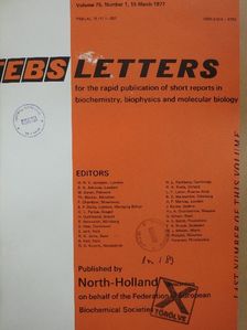 D. Filer - Febs Letters Volume 75, Number 1./Volume 76, Number 1-2. [antikvár]