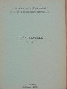 Fizikai levelek 1-12. [antikvár]