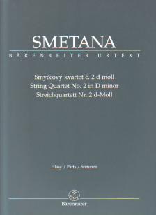 SMETANA - STRING QUARTET NO.2 IN D MINOR, PARTS URTEXT (BARTOS/PLAVEC/SOLC)