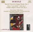 DURUFLÉ - SACRED CHORAL & ORGAN WORKS VOL.2 CD LEBRUN, HENRY, PIQUEMAL