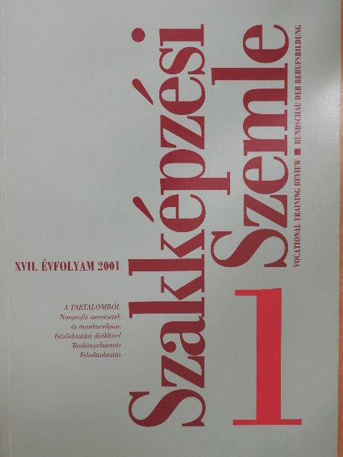 Barótfi Ákos - Szakképzési Szemle 2001/1. [antikvár]