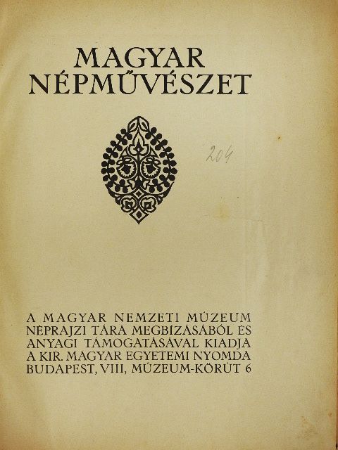Magyar népművészet (rossz állapotú) [antikvár]