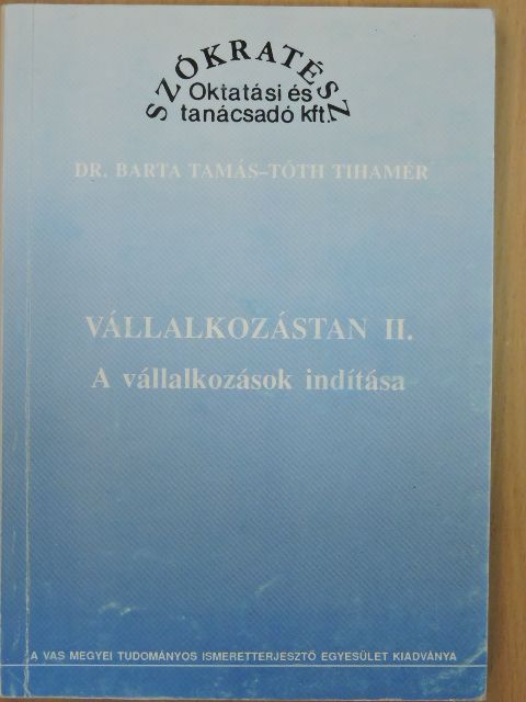 Tóth Tihamér - Vállalkozástan II. [antikvár]