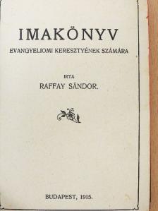 Raffay Sándor - Imakönyv [antikvár]