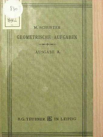Geometrische aufgaben [antikvár]