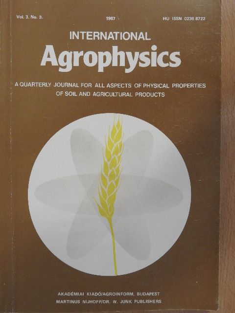 A. Ayensu - International Agrophysics Vol. 3. No. 3. 1987 [antikvár]